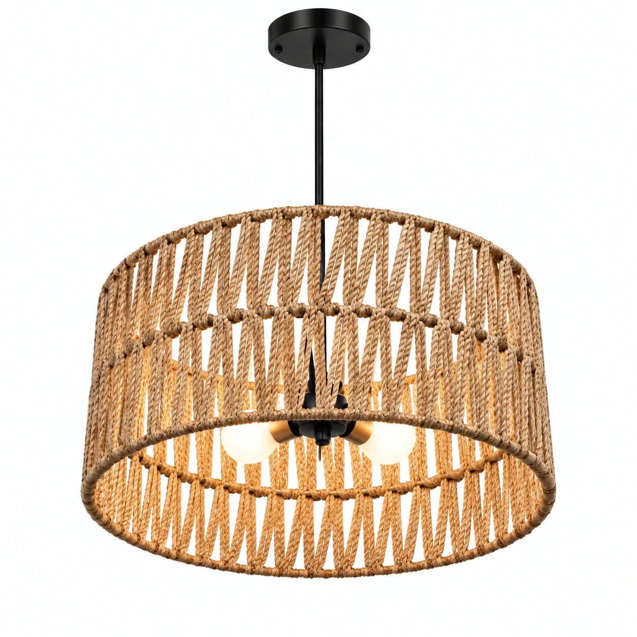 Burlap Boho Ceiling Lamp -VL-TBS-186156 - Image 3
