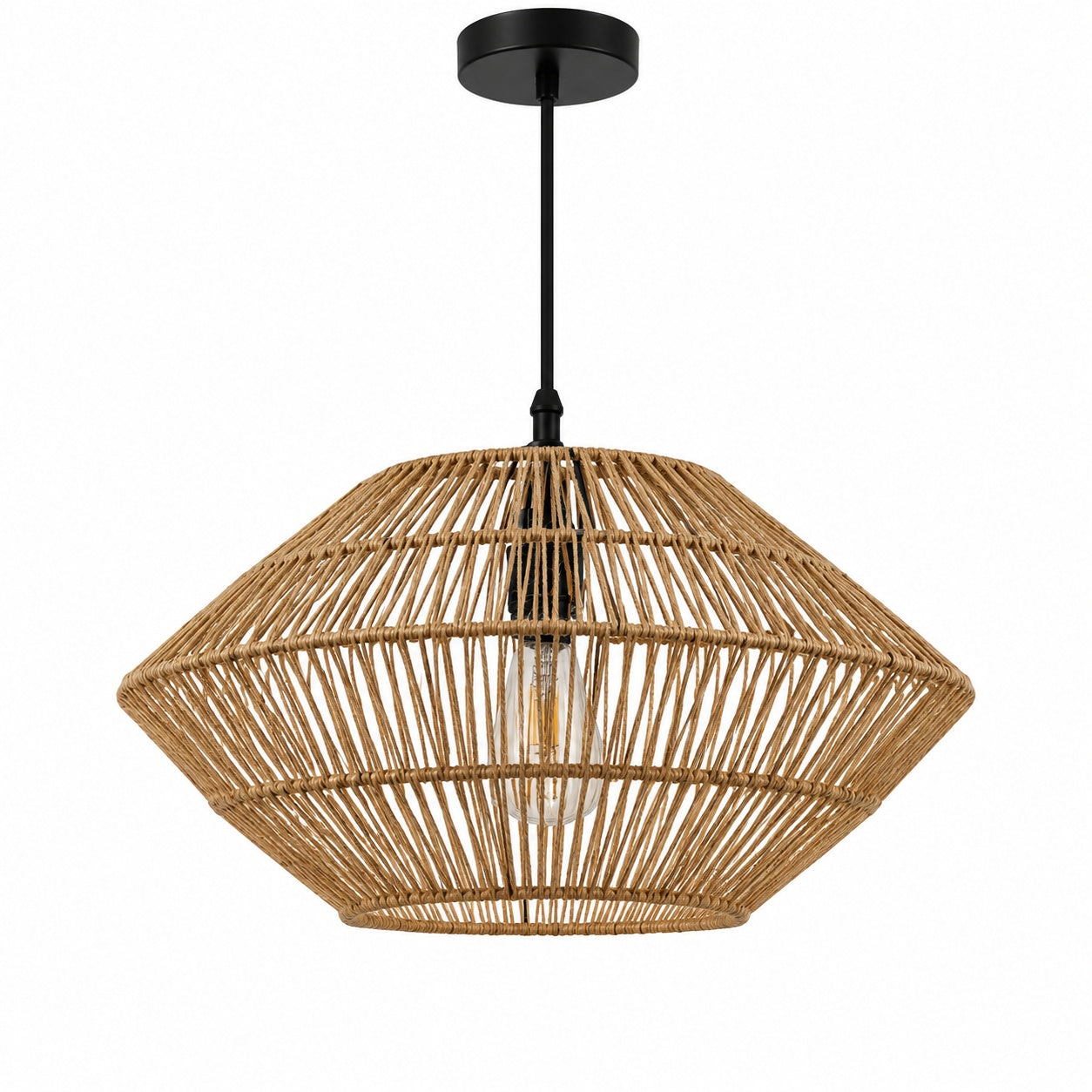 Burlap Boho Ceiling Lamp -VL-TBS-177147