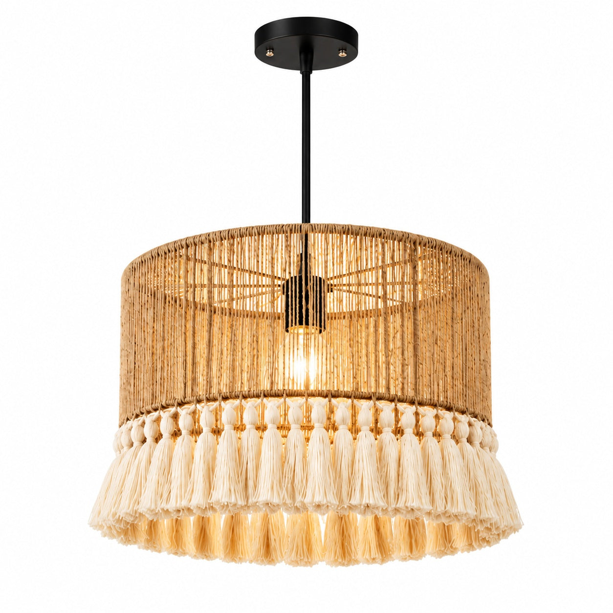 Burlap Boho Ceiling Lamp -VL-TBS-151121 - Image 3