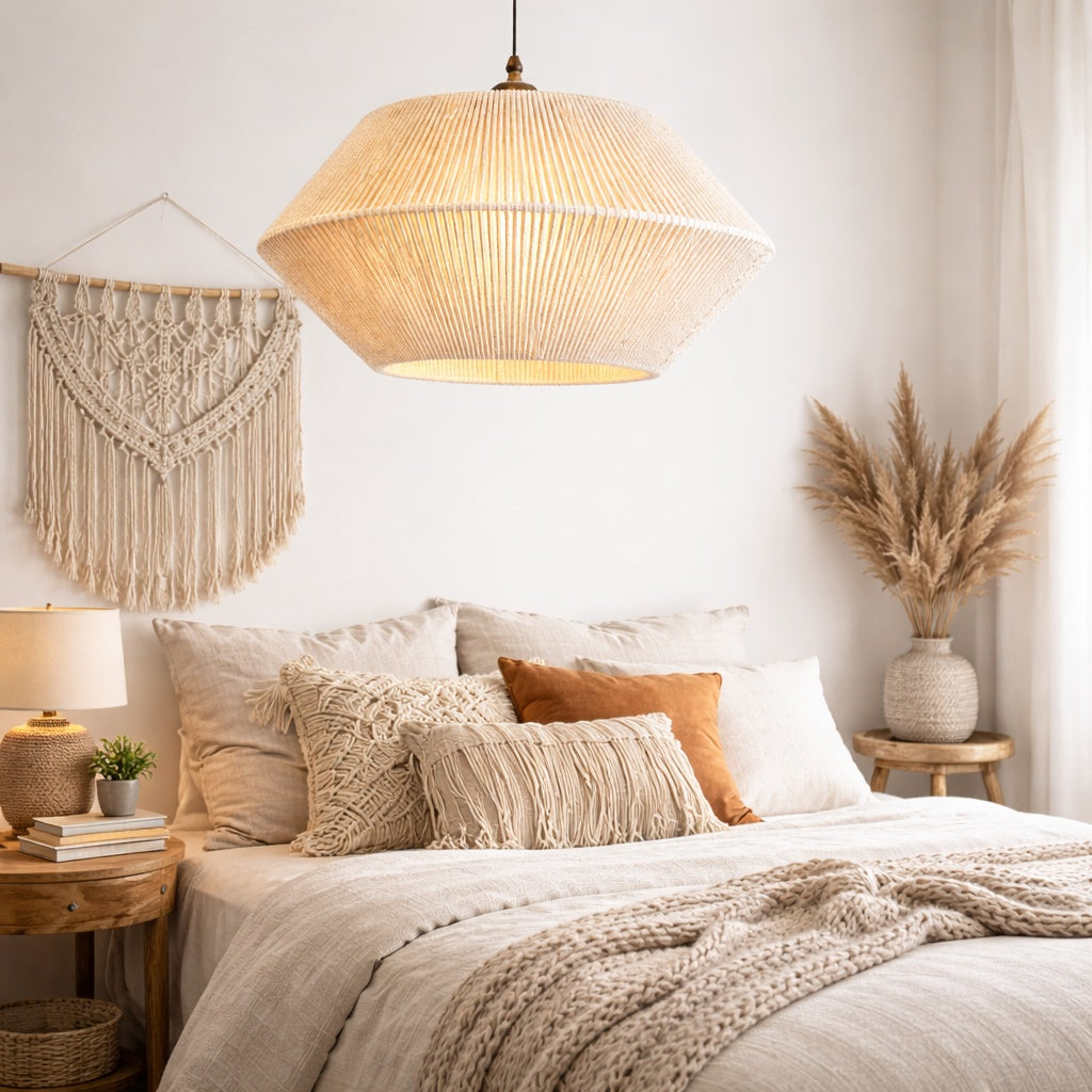 Makrami Boho Ceiling Lamp -VL-TBS-2357325 - Image 2