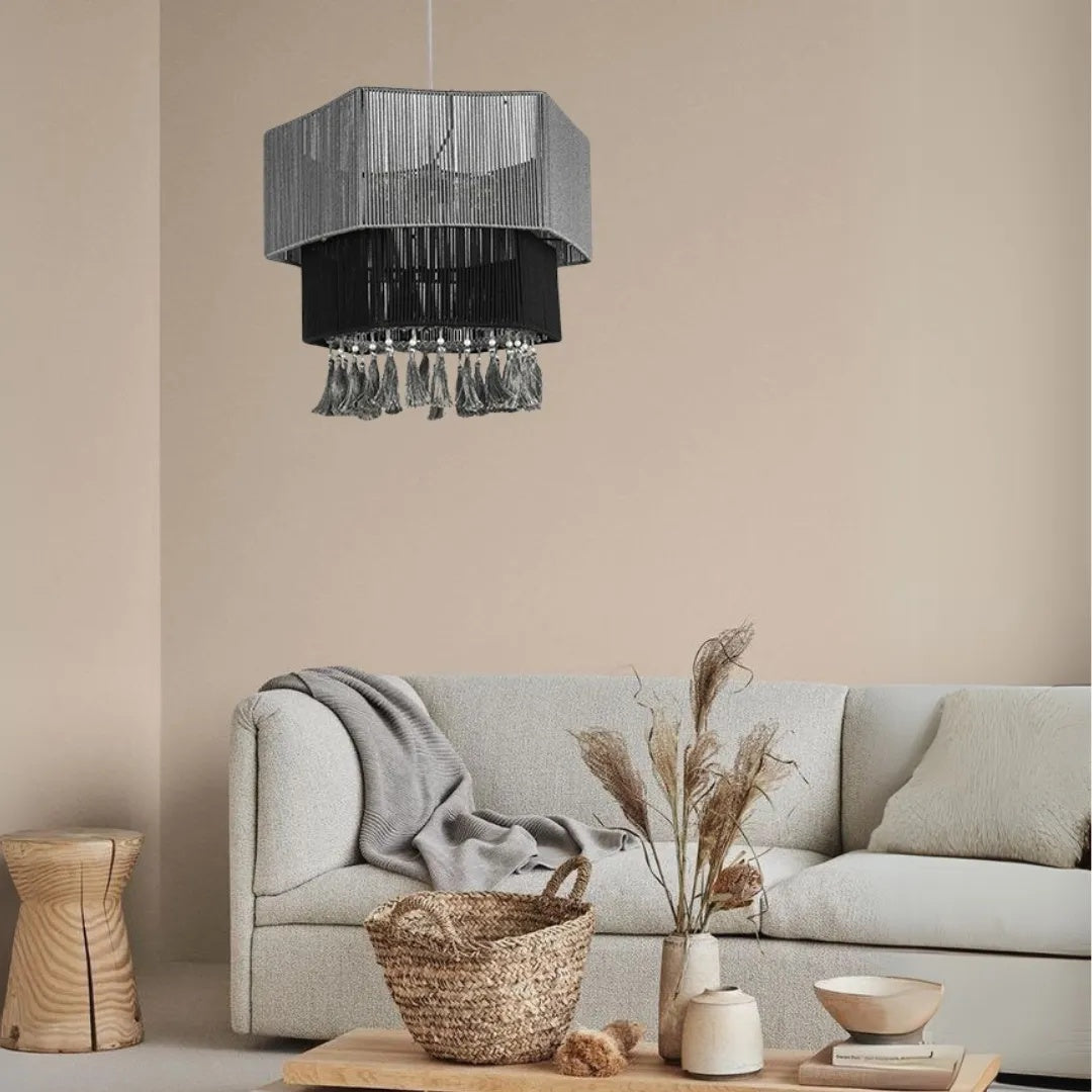 Makrami Boho Ceiling Lamp -VL-TBS-1445414 - Image 2