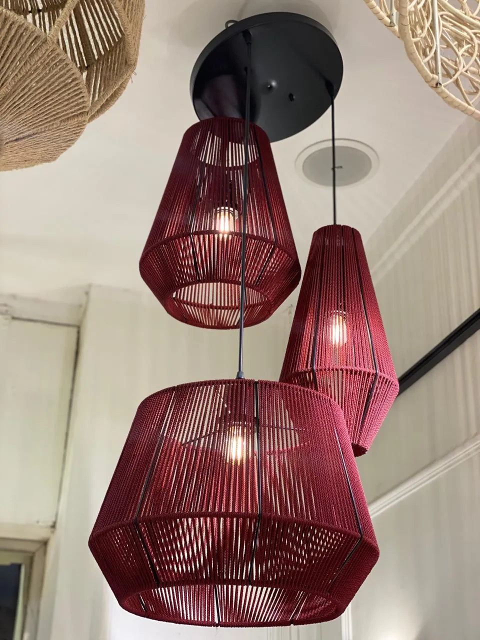 Makrami Boho Ceiling Lamp -VL-TBS-1424393
