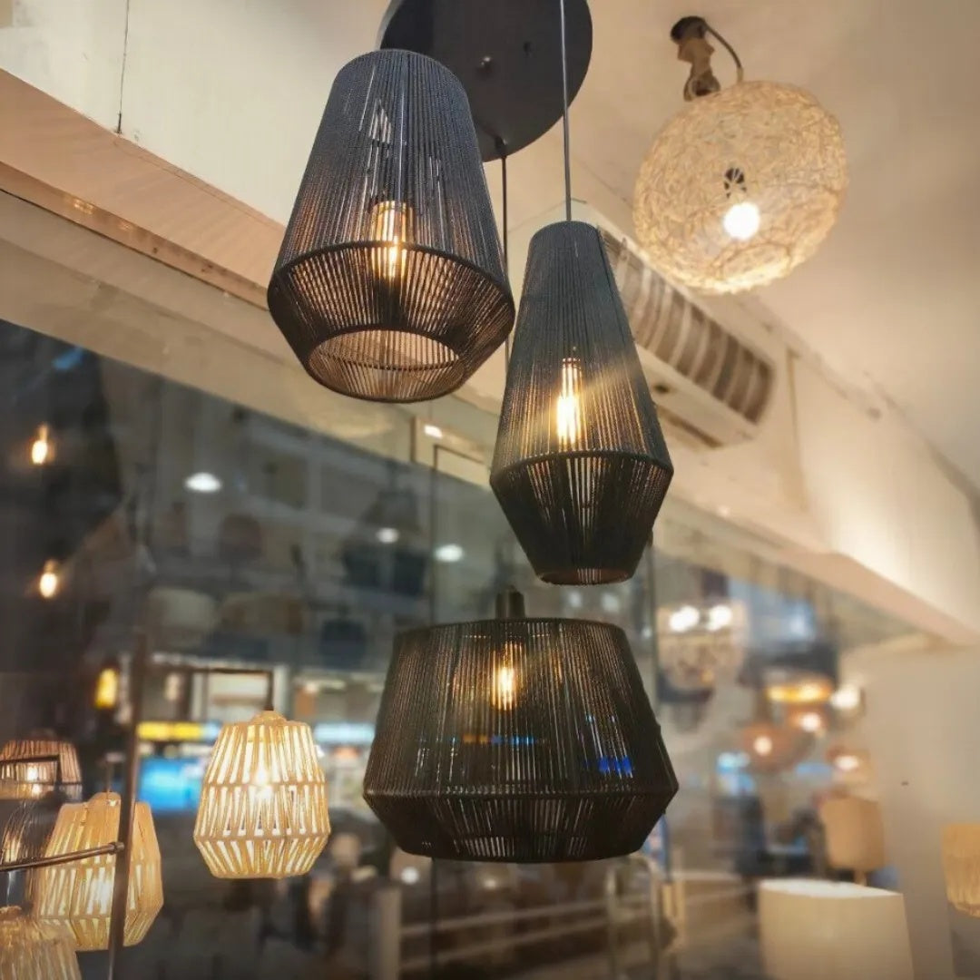 Makrami Boho Ceiling Lamp -VL-TBS-1423392