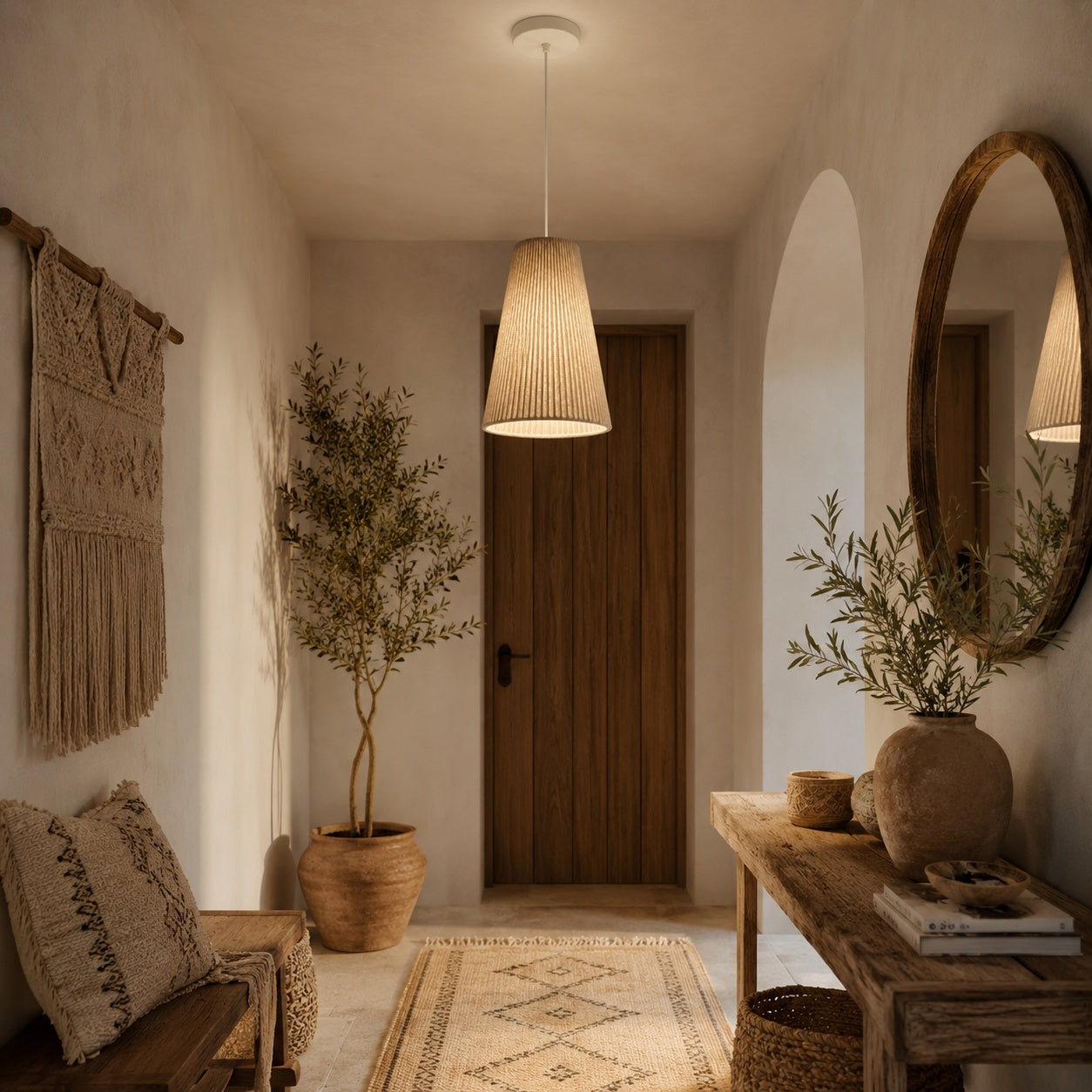 Makrami Boho Ceiling Lamp -VL-TBS-2343311