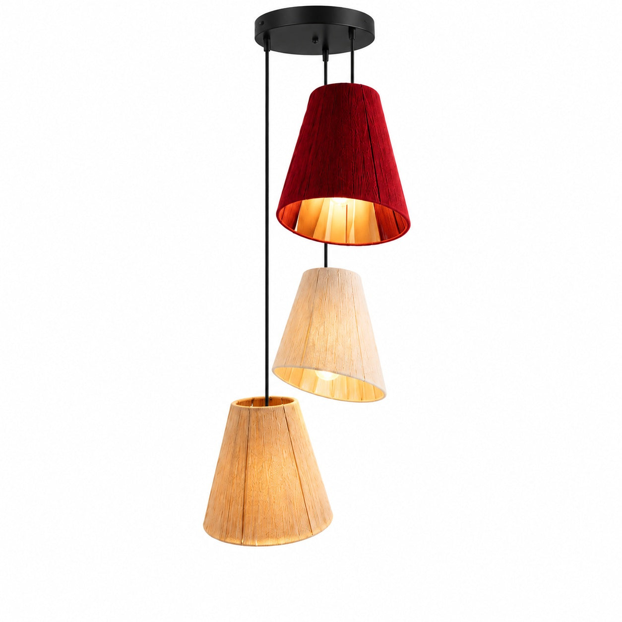 Makrami Boho Ceiling Lamp -VL-TBS-167137 - Image 3