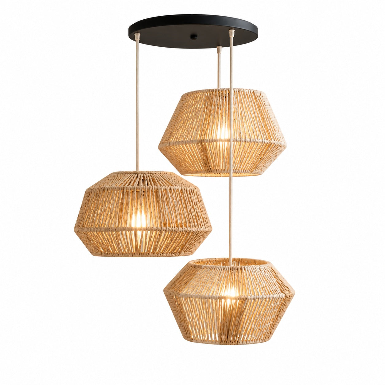 Makrami Boho Ceiling Lamp -VL-TBS-171141 - Image 3