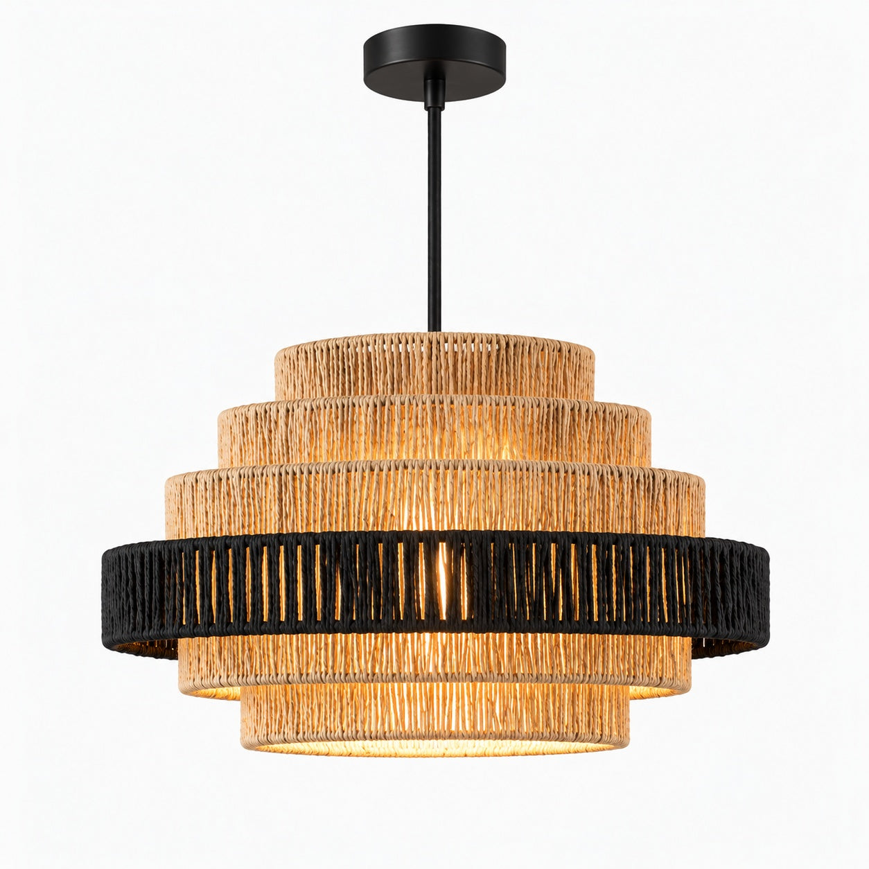 Makrami Boho Ceiling Lamp -VL-TBS-155125 - Image 3