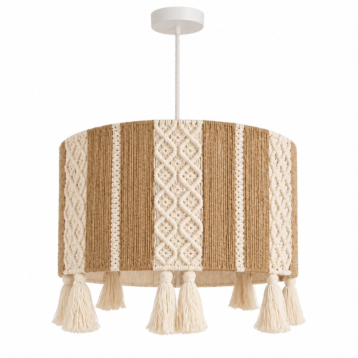 Makrami Boho Ceiling Lamp -VL-TBS-153123