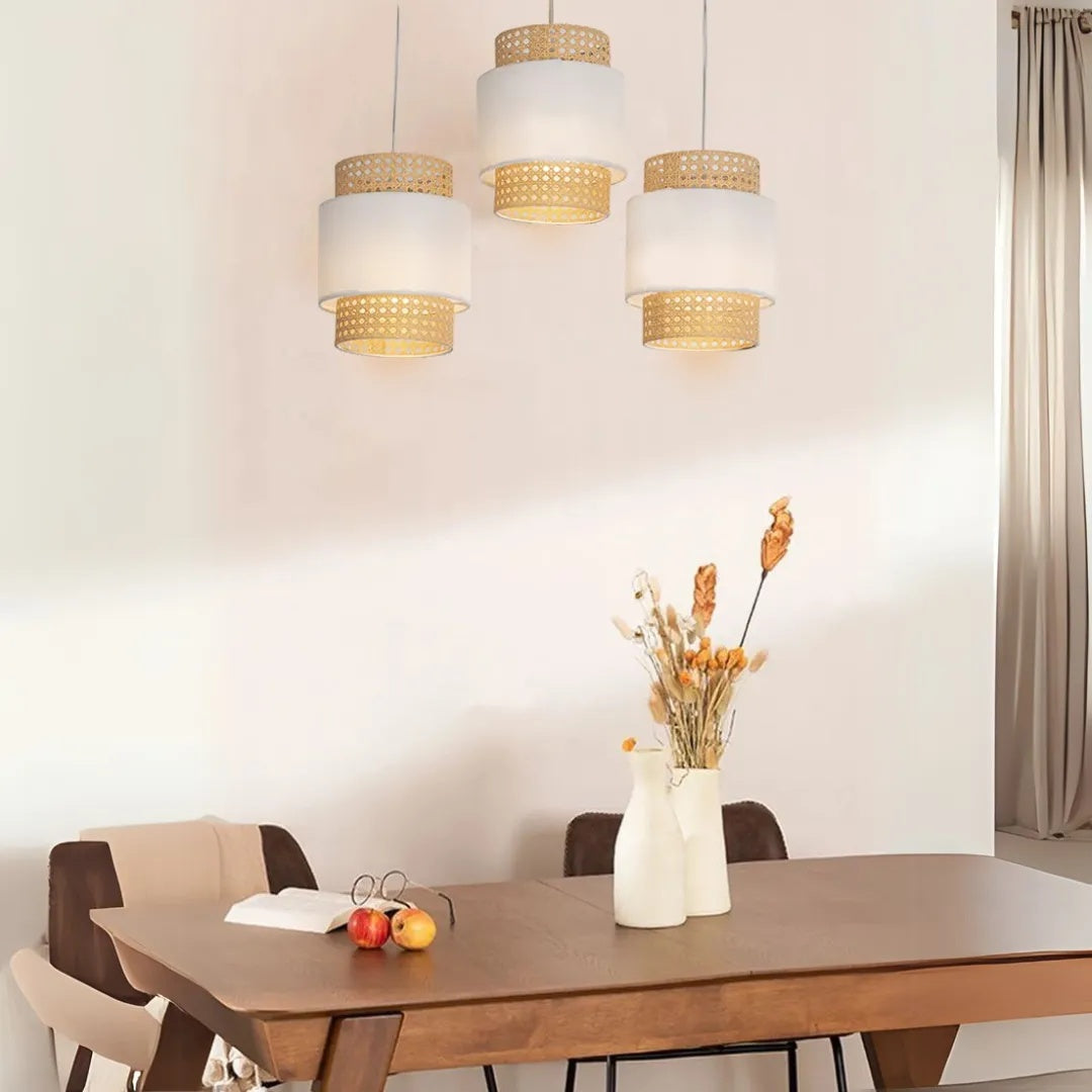 Rattan Boho Ceiling Lamp -VL-TBS-1381350 - Image 2