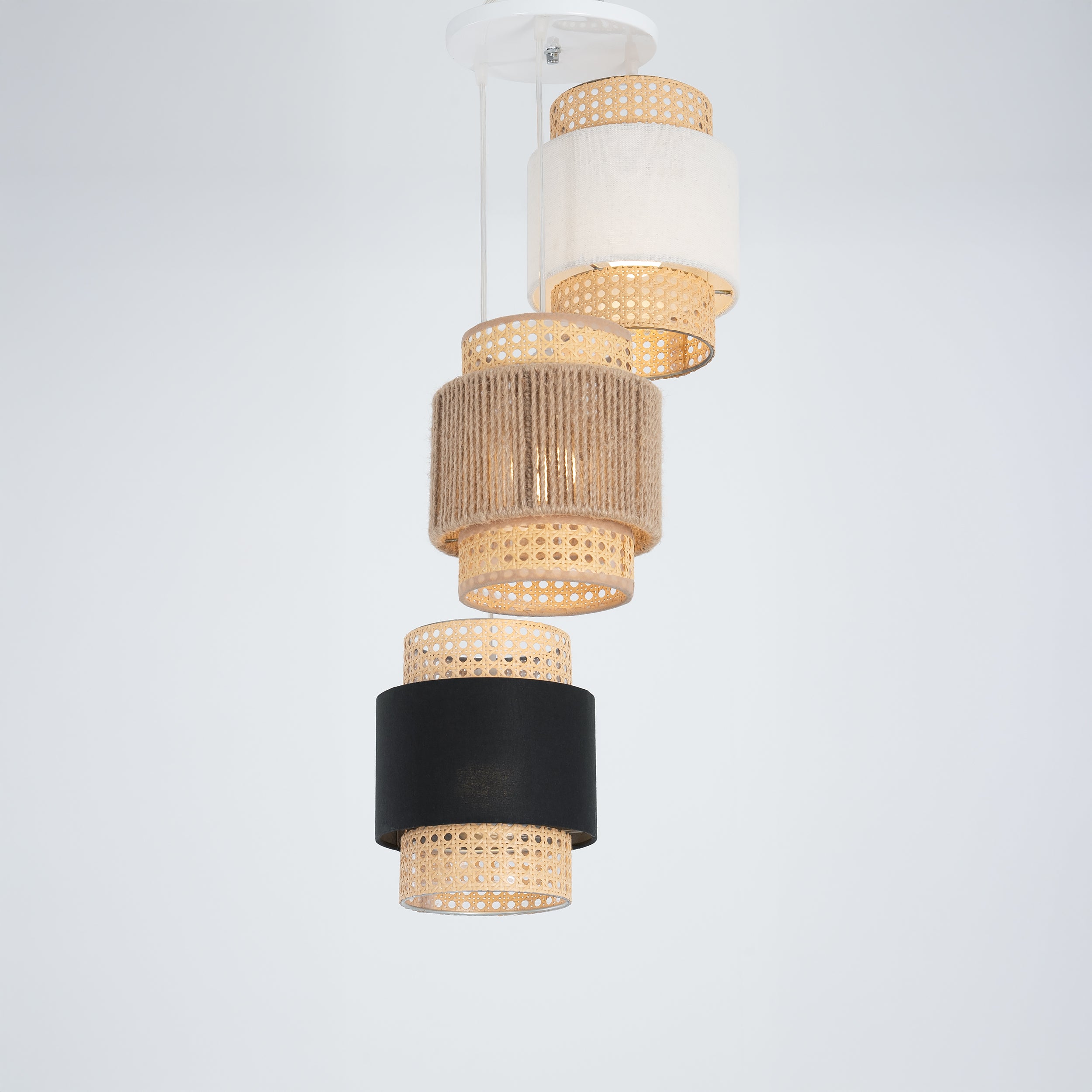Rattan Boho Ceiling Lamp -VL-TBS-1372341 - Image 2