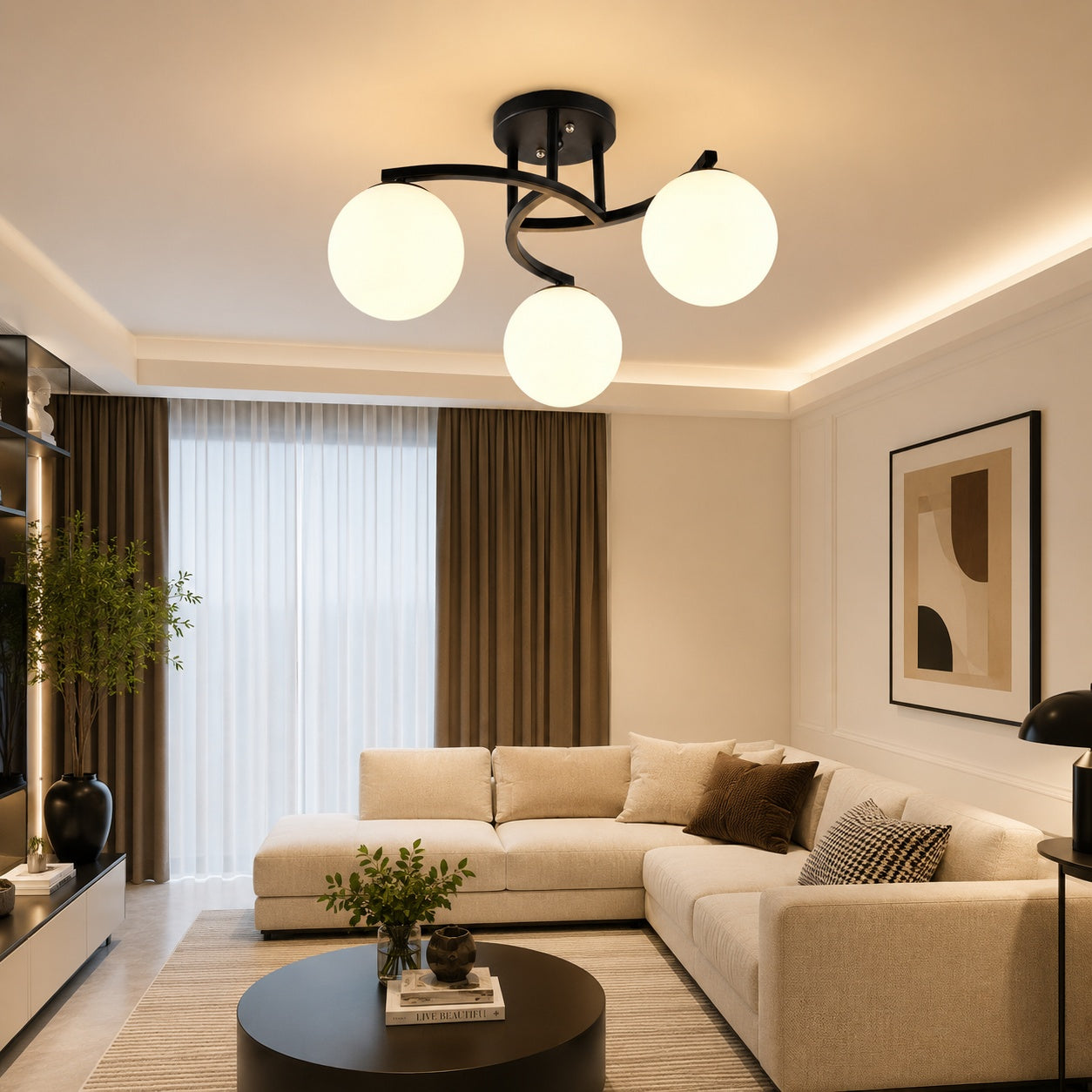 Modern Globe Ceiling Lamp -VL-TBS-2185153 - Image 2