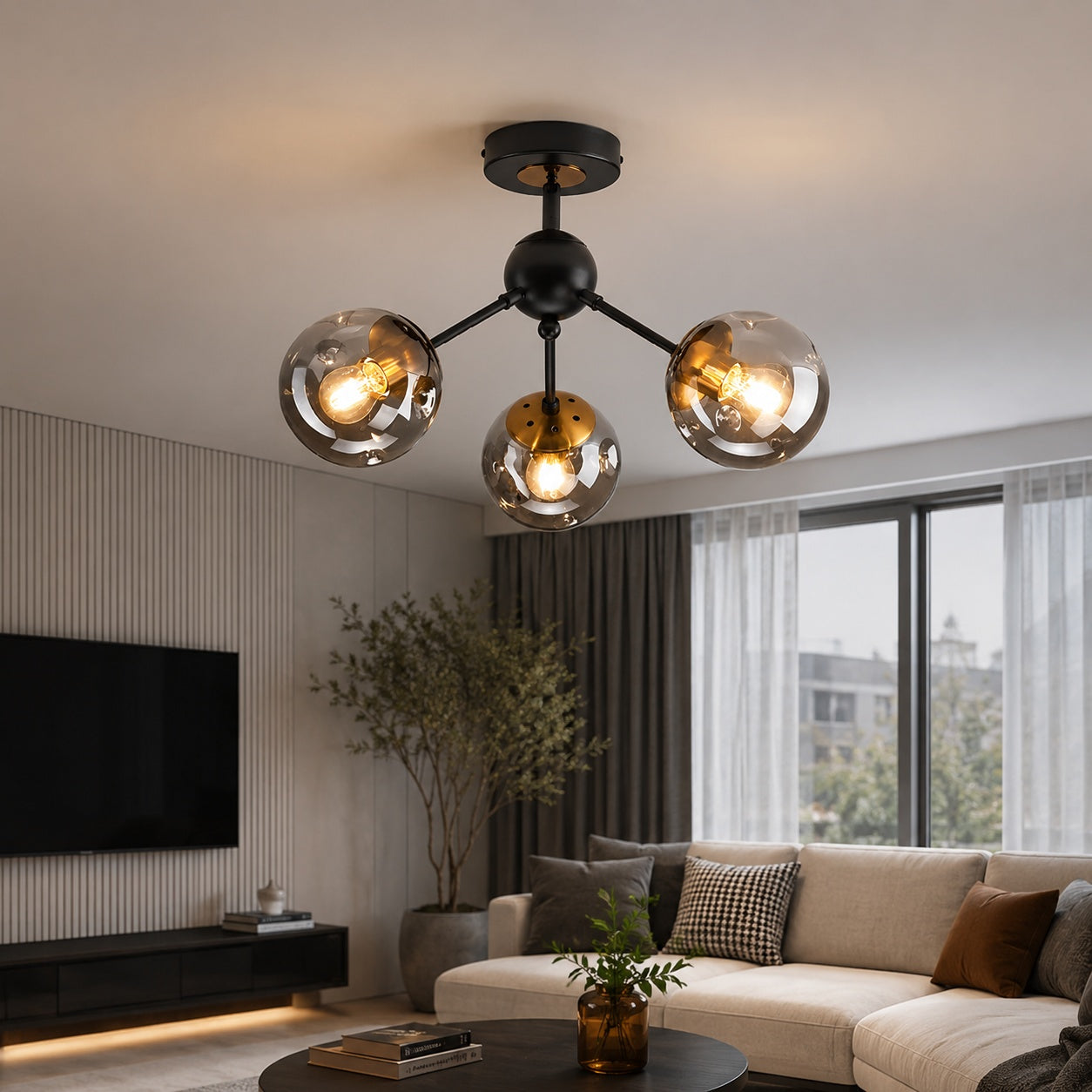Modern Globe Ceiling Lamp -VL-TBS-2182150 - Image 2