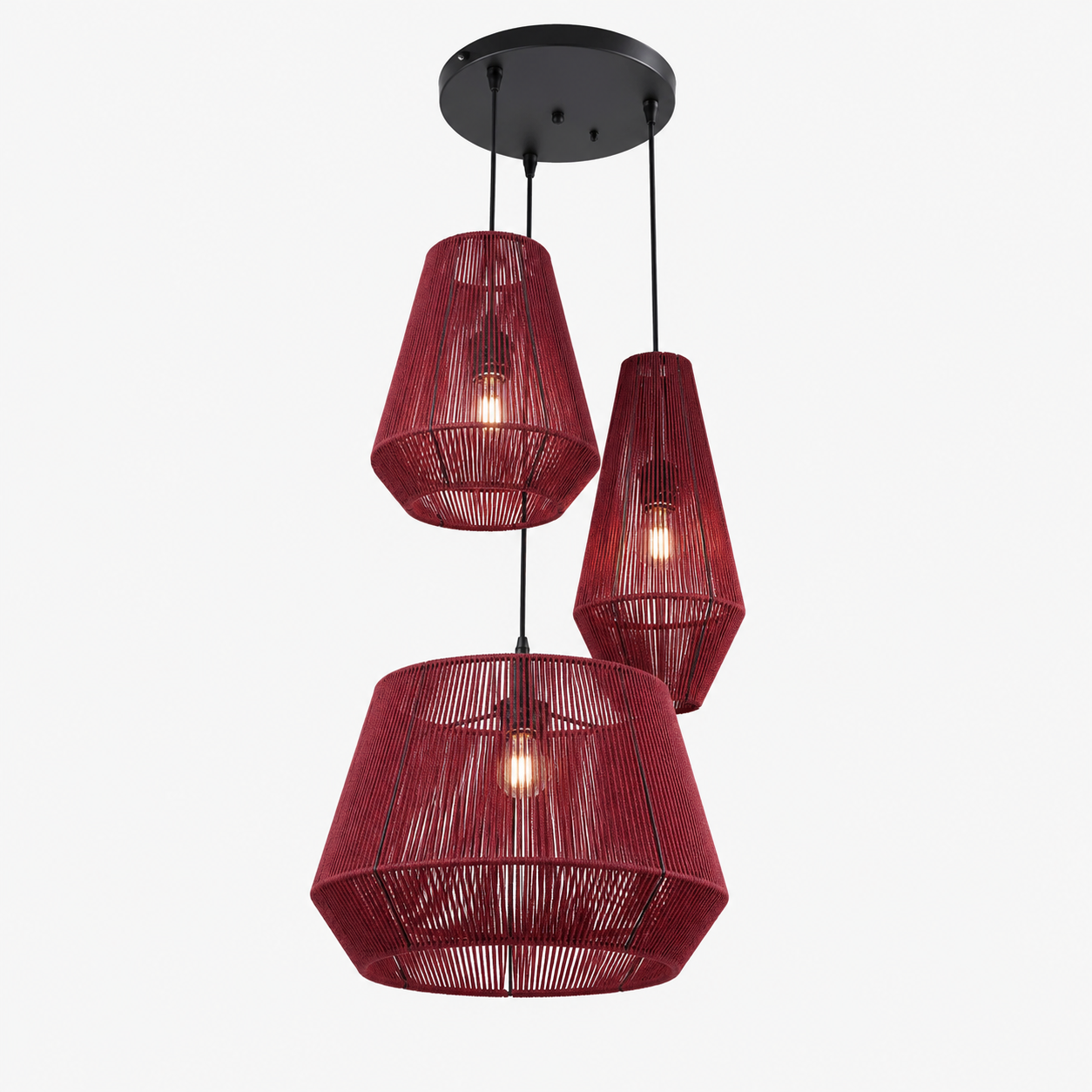 Makrami Boho Ceiling Lamp -VL-TBS-1424393 - Image 2