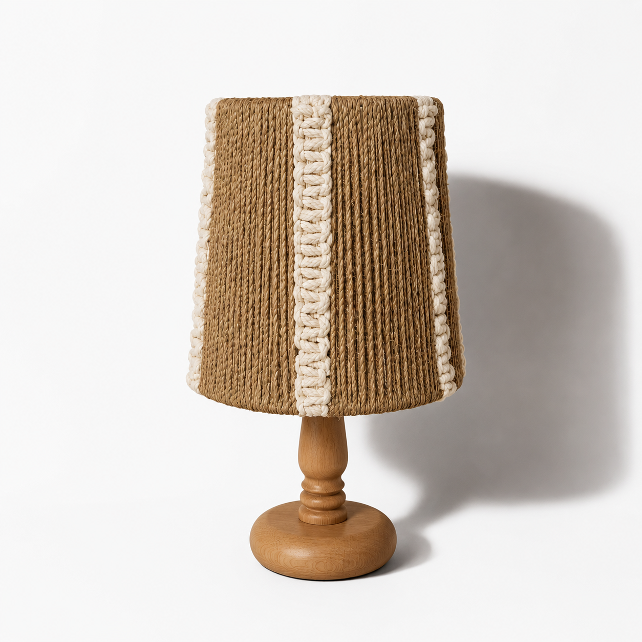 Burlap Boho Table Lamp -VL-TBS-2114082