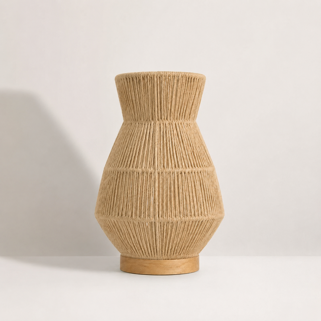 Burlap Boho Table Lamp -VL-TBS-439409
