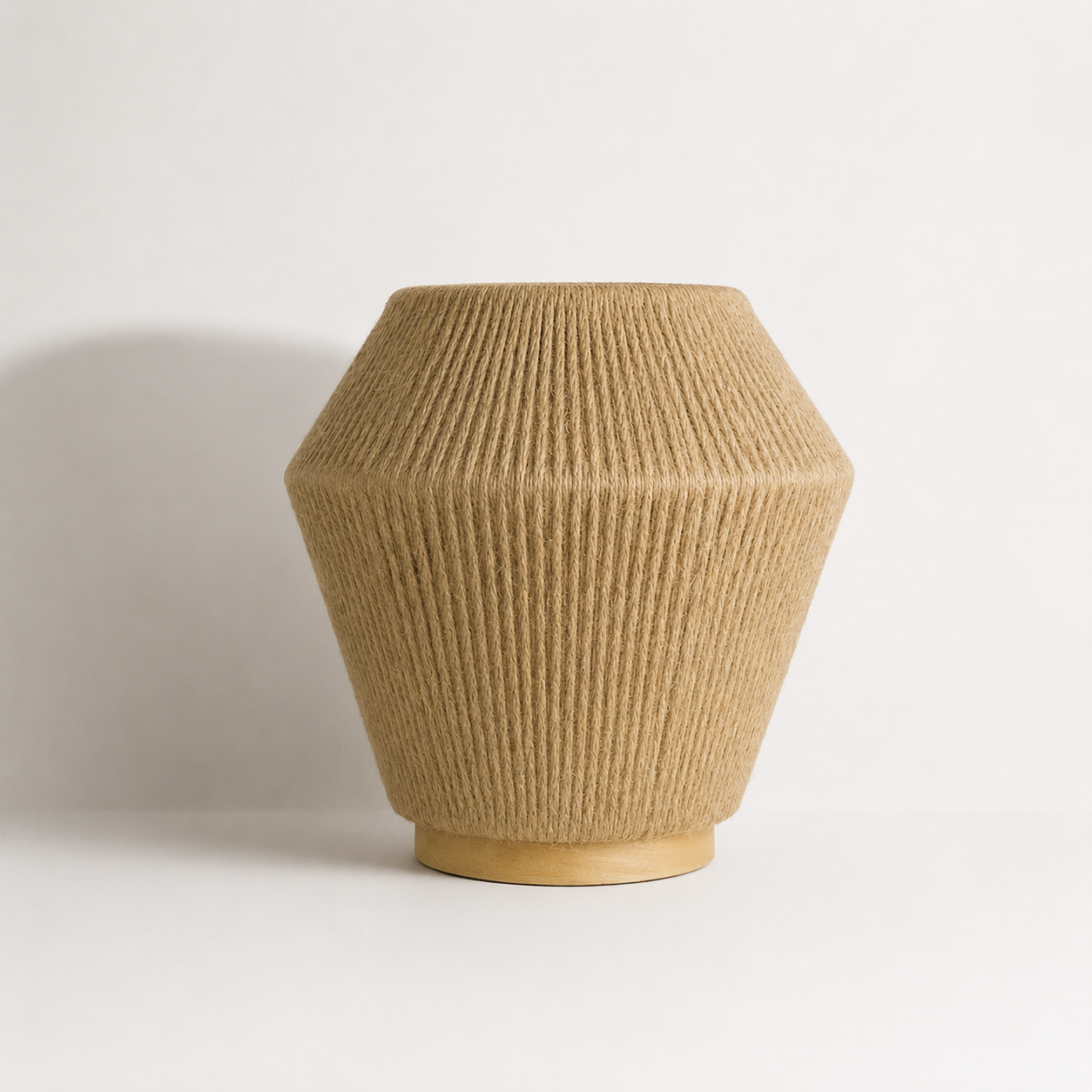 Burlap Boho Table Lamp -VL-TBS-435405