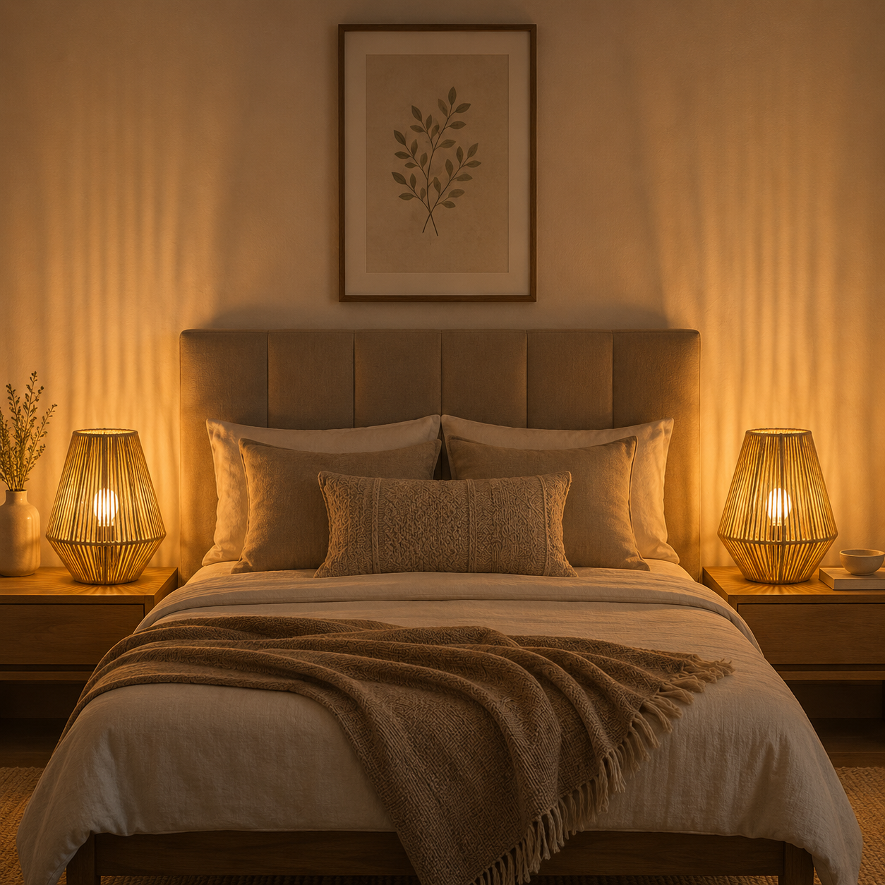 Burlap Table Lamp -VL-TBS-2418386 - Image 2