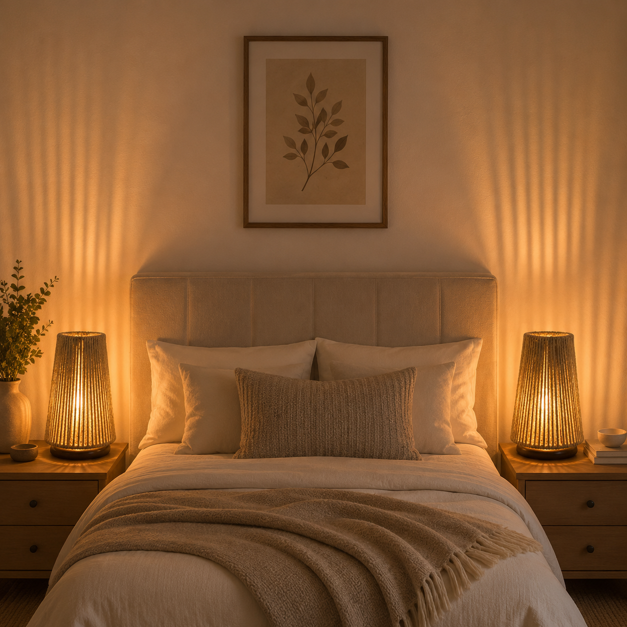 Burlap Table Lamp -VL-TBS-2421389 - Image 2