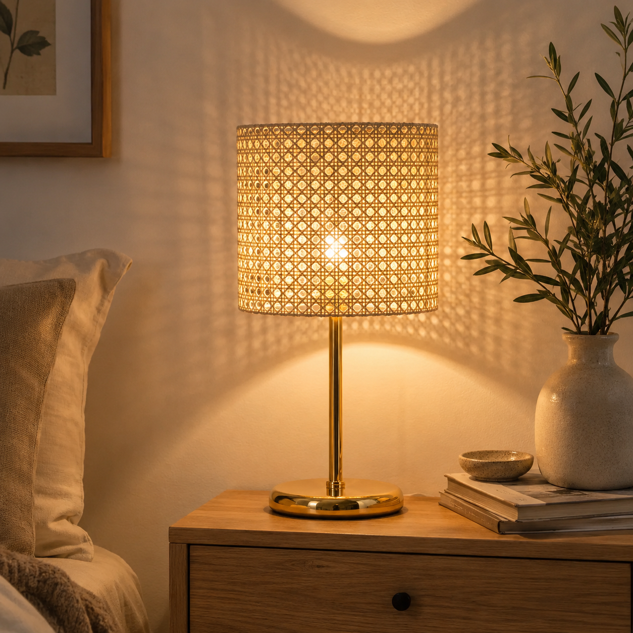Rattan Boho Table Lamp -VL-TBS-841811 - Image 2