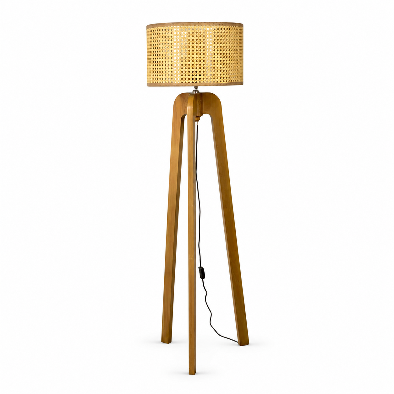 Rattan Boho Floor Lamp -VL-TBS-1067036