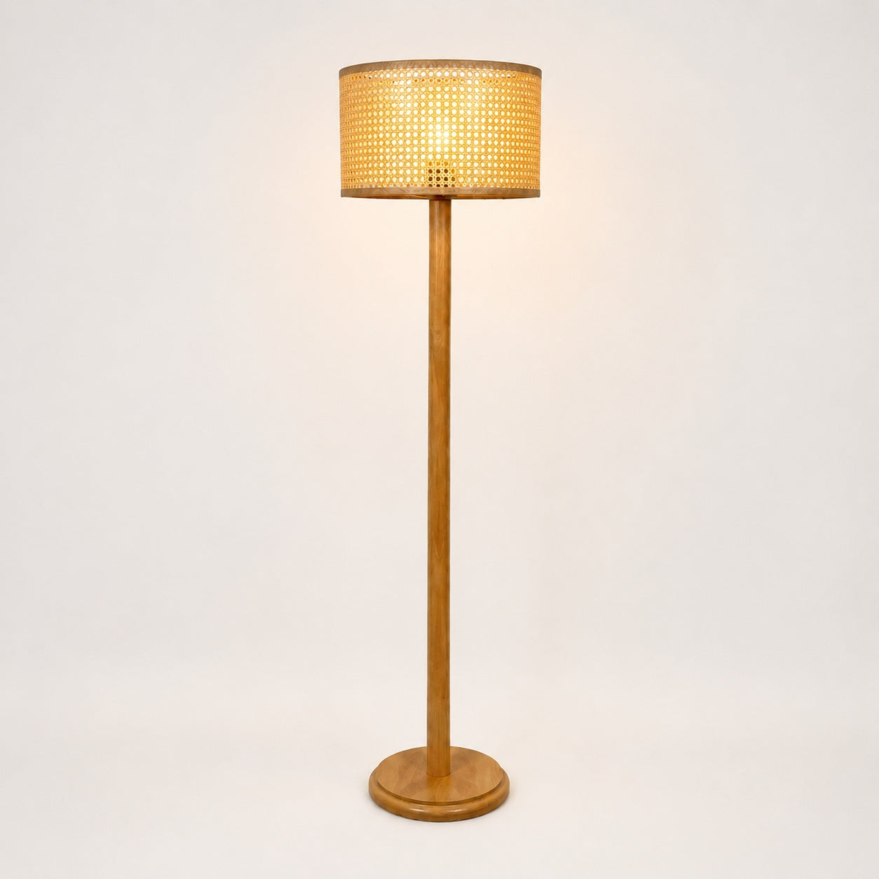 Rattan Boho Floor Lamp -VL-TBS-410380 - Image 3