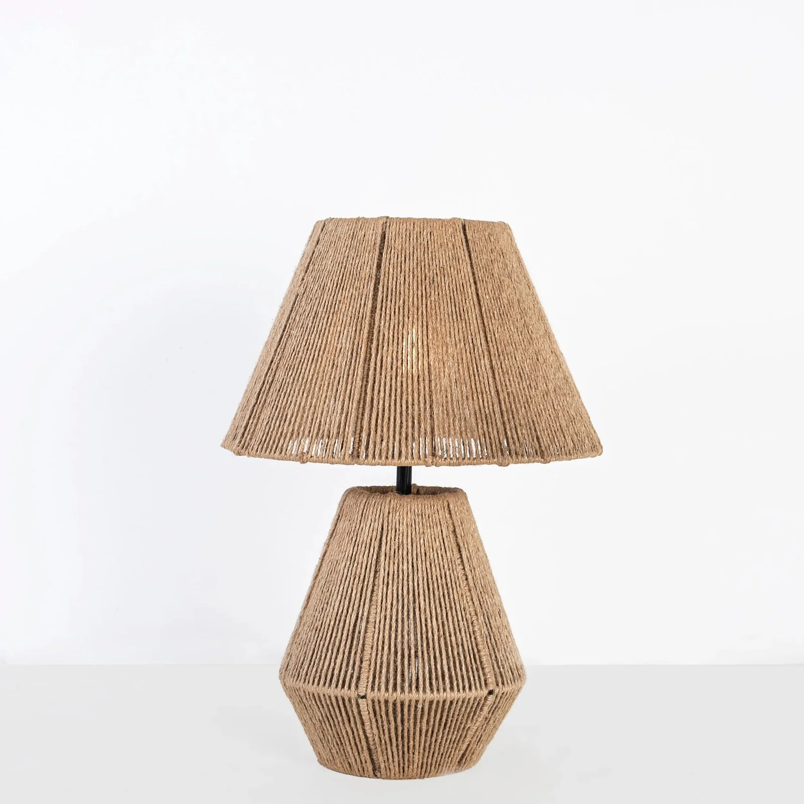 Burlap Boho Table Lamp -VL-TBS-889859