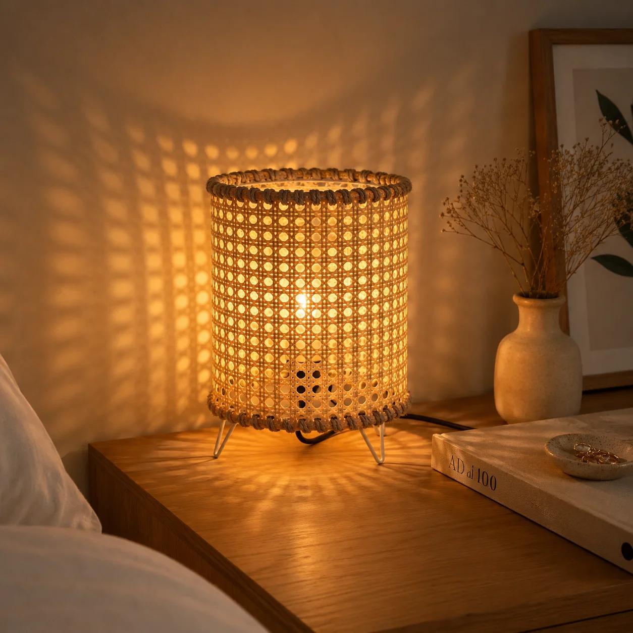 Rattan Boho Table Lamp -VL-TBS-843813 - Image 2