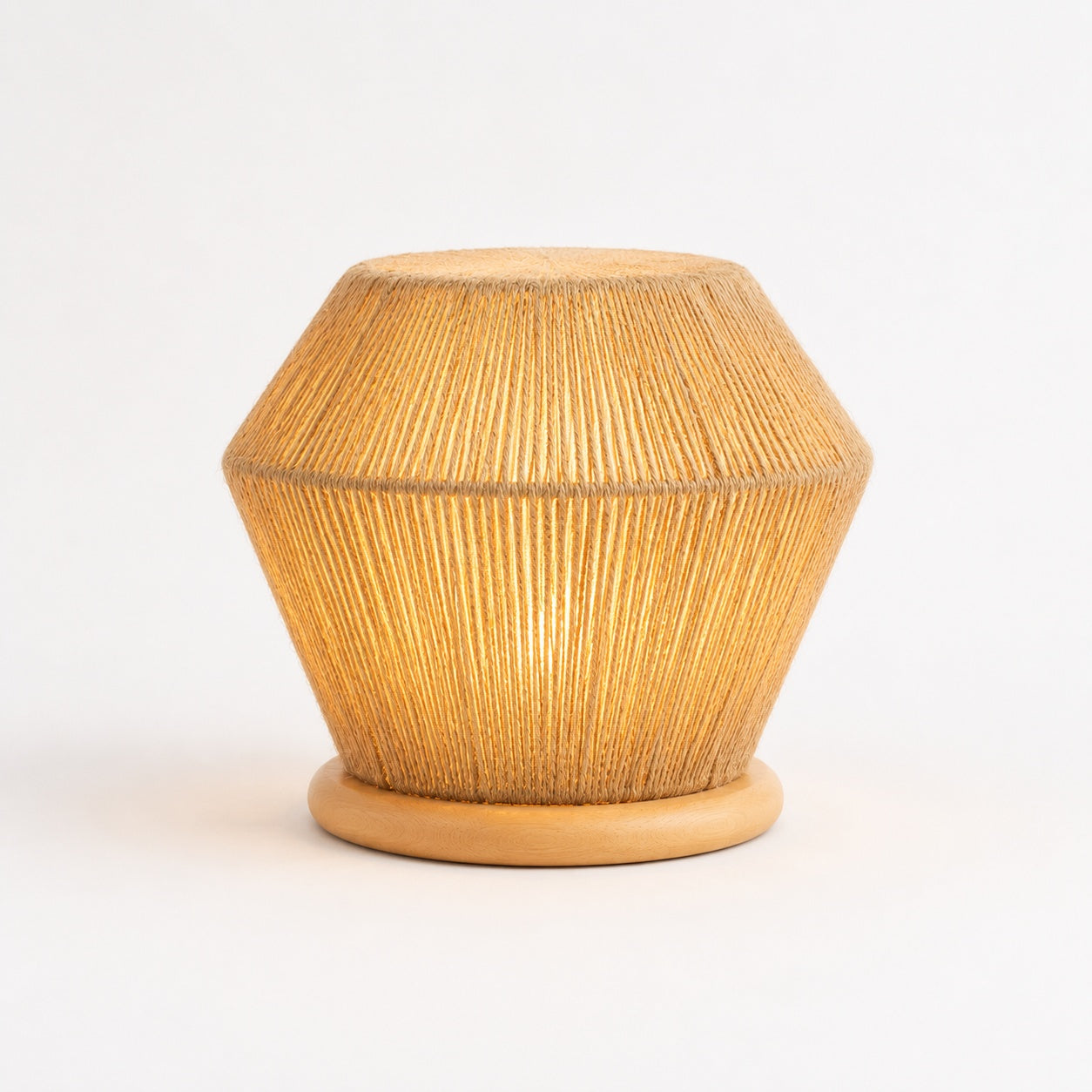 Burlap Boho Table Lamp -VL-TBS-436406 - Image 3