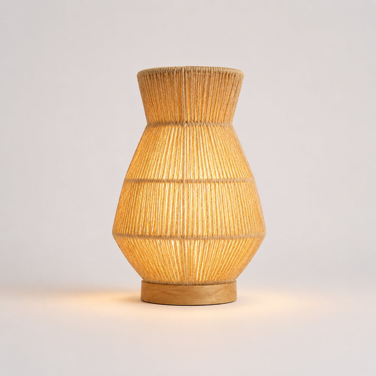 Burlap Boho Table Lamp -VL-TBS-439409 - Image 3