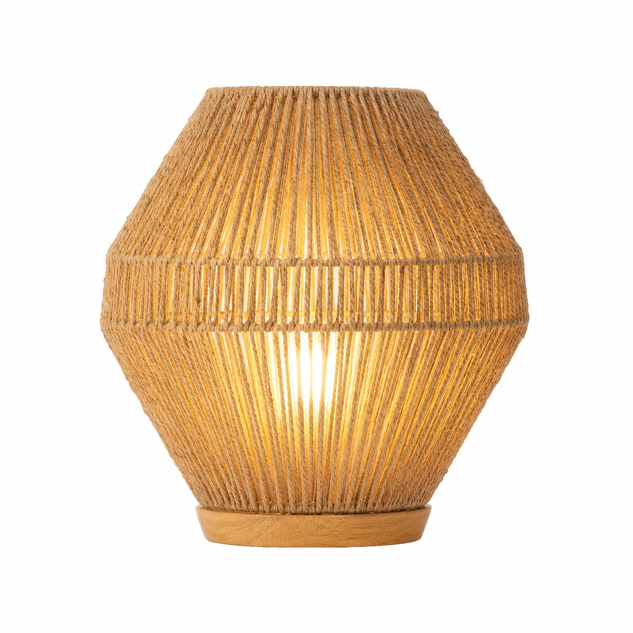 Burlap Boho Table Lamp -VL-TBS-438408 - Image 3