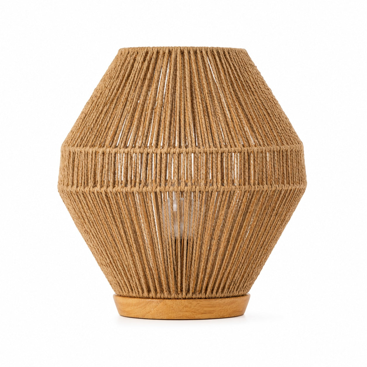 Burlap Boho Table Lamp -VL-TBS-438408 - Image 4