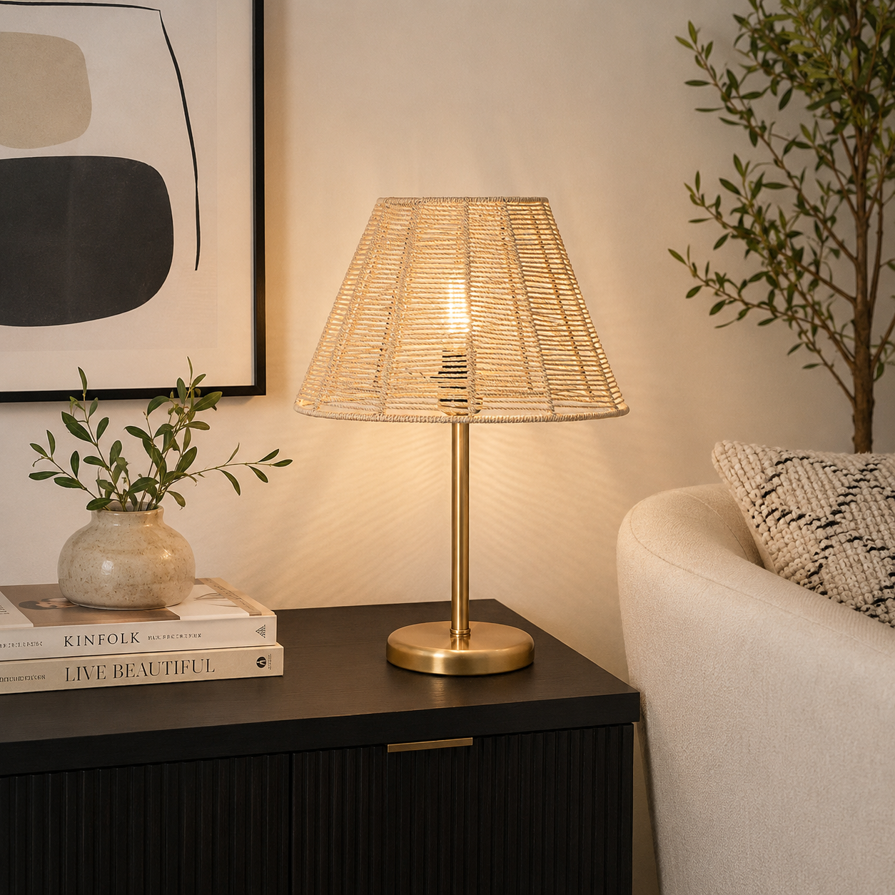 Makrami Boho Table Lamp -VL-TBS-879849 - Image 2