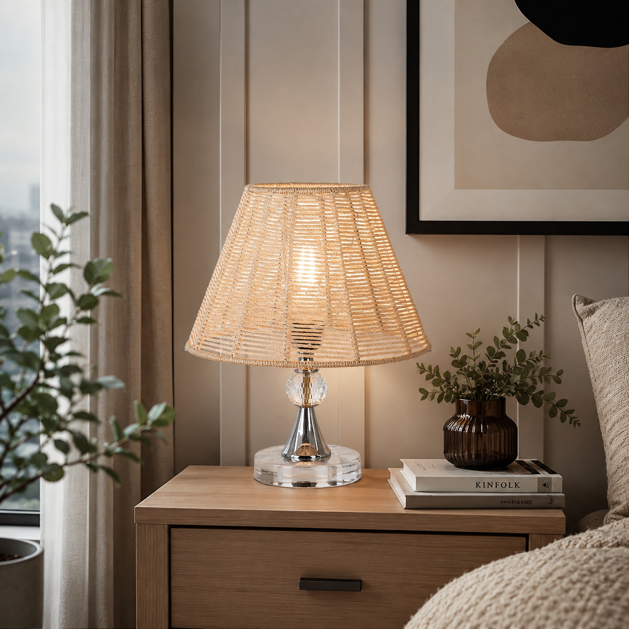 Makrami Boho Table Lamp -VL-TBS-876846 - Image 2