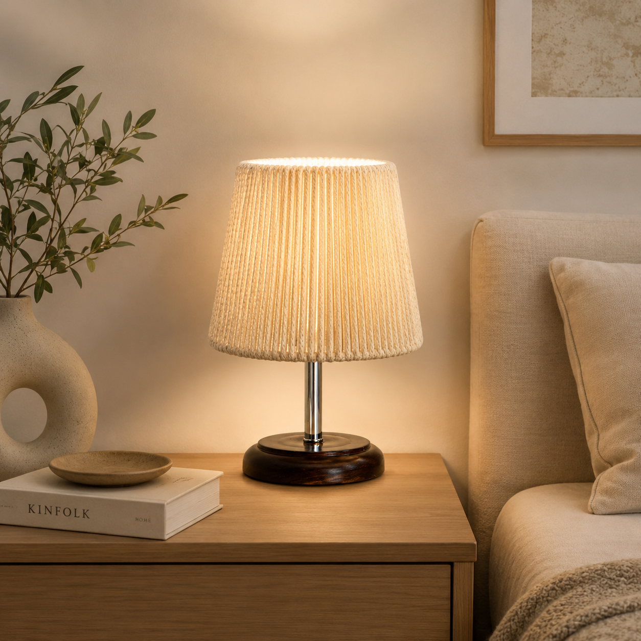 Makrami Boho Table Lamp -VL-TBS-874844 - Image 2