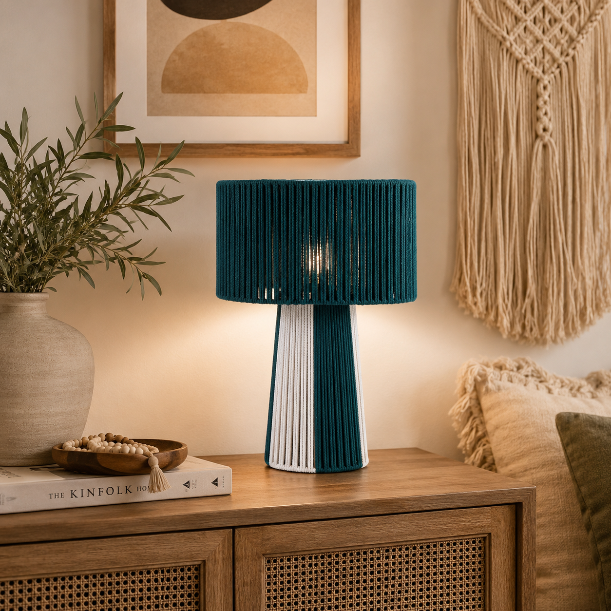 Makrami Boho Table Lamp -VL-TBS-866836 - Image 2