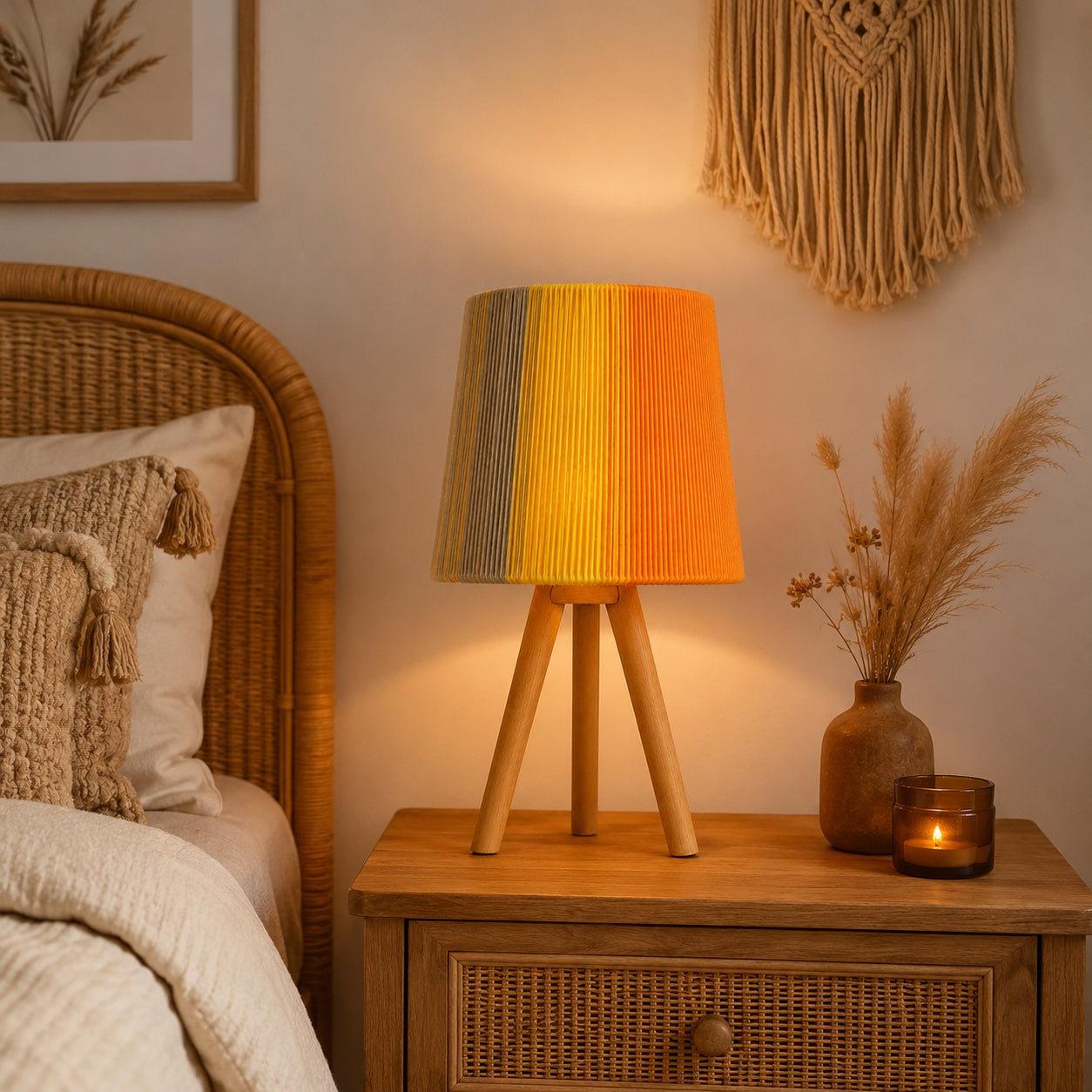Makrami Boho Table Lamp -VL-TBS-2094062 - Image 2