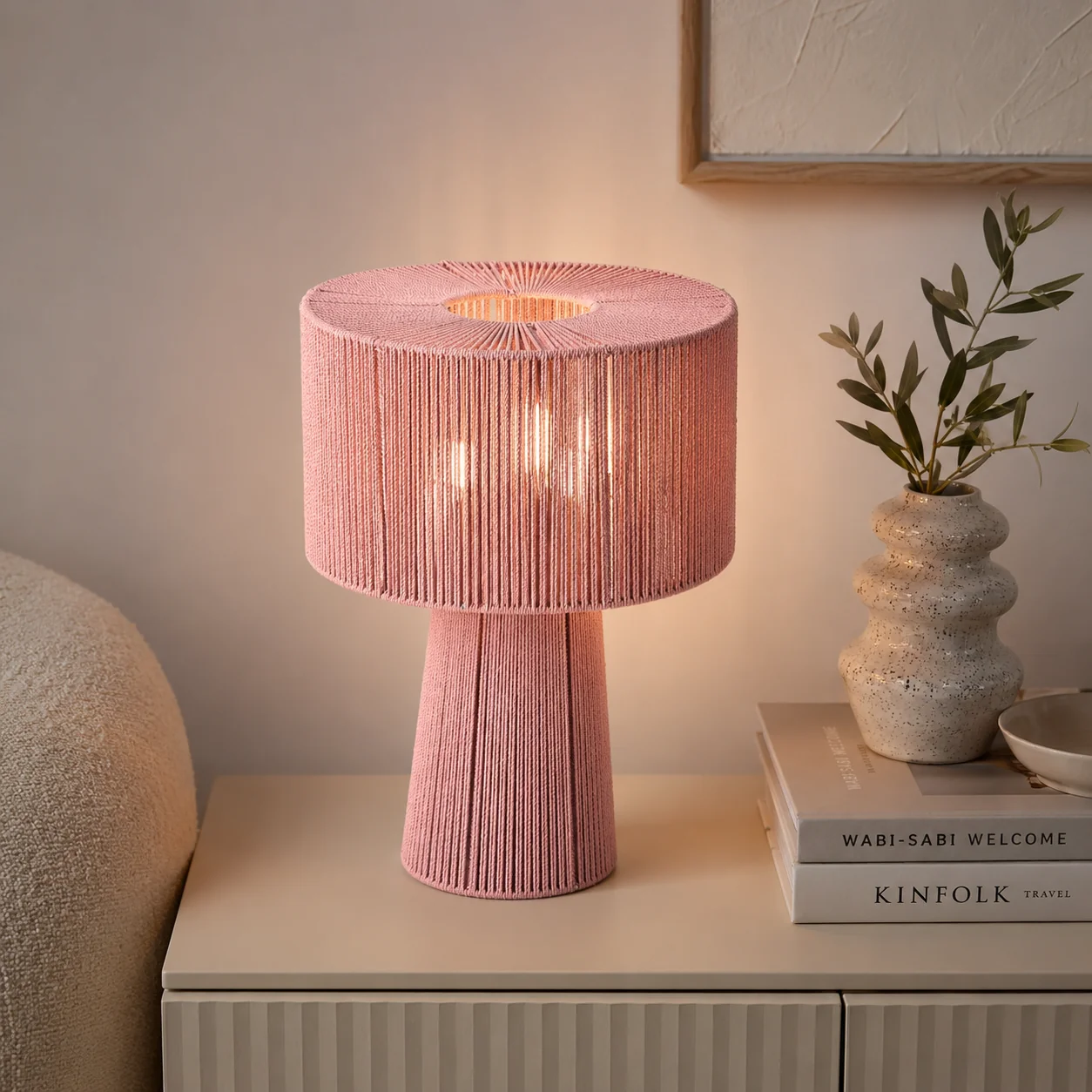 Makrami Boho Table Lamp -VL-TBS-869839 - Image 2