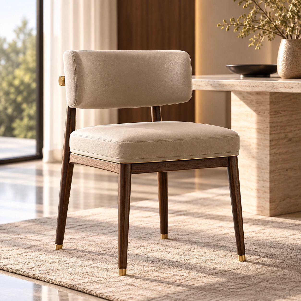 Contemporary Upholstered Dining Chair