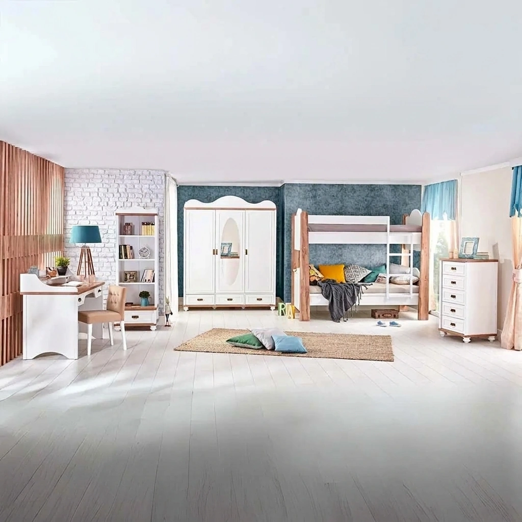 kids Bedroom - White & Beige