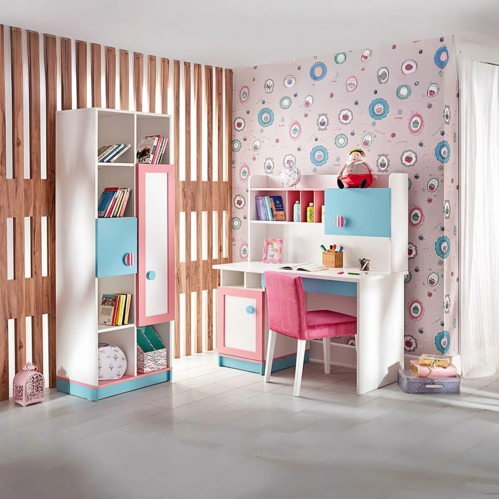 kids Bedroom - White & Pink - Image 3