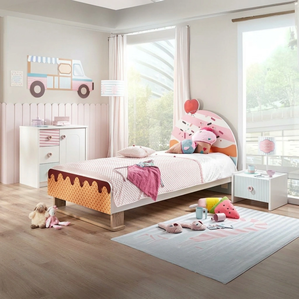 kids Bedroom - White & Pink - Image 2