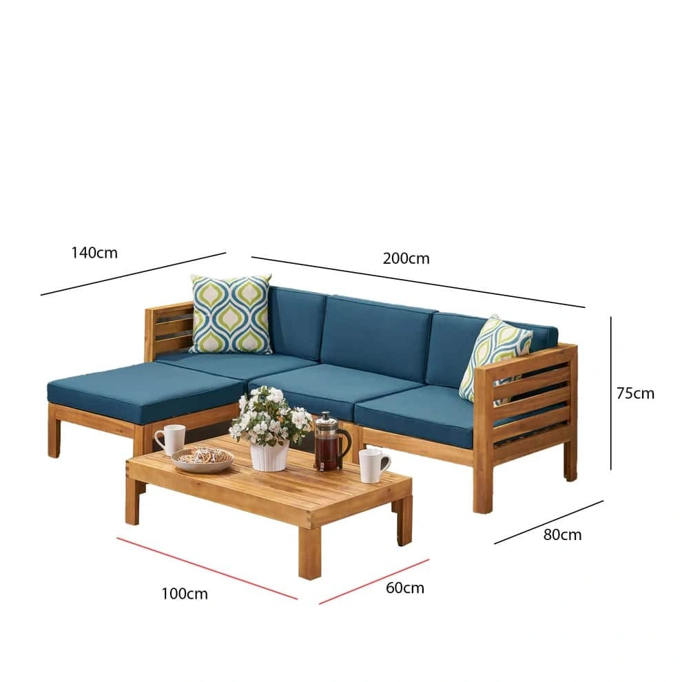 Outdoor Set - Blue & Beige - Image 2