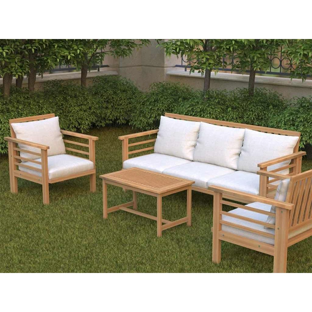 Outdoor Set - White & Beige - Image 2