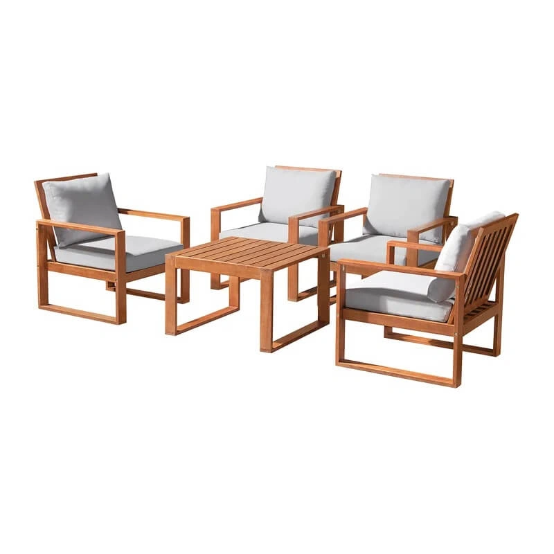 Outdoor Set - White & Beige - Image 2