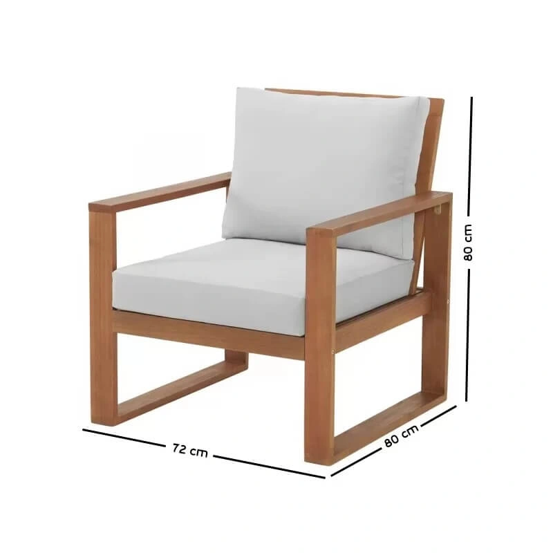 Outdoor Set - White & Beige - Image 3