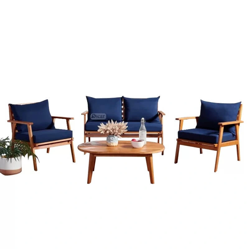 Outdoor Set - Navy Blue & Beige - Image 2