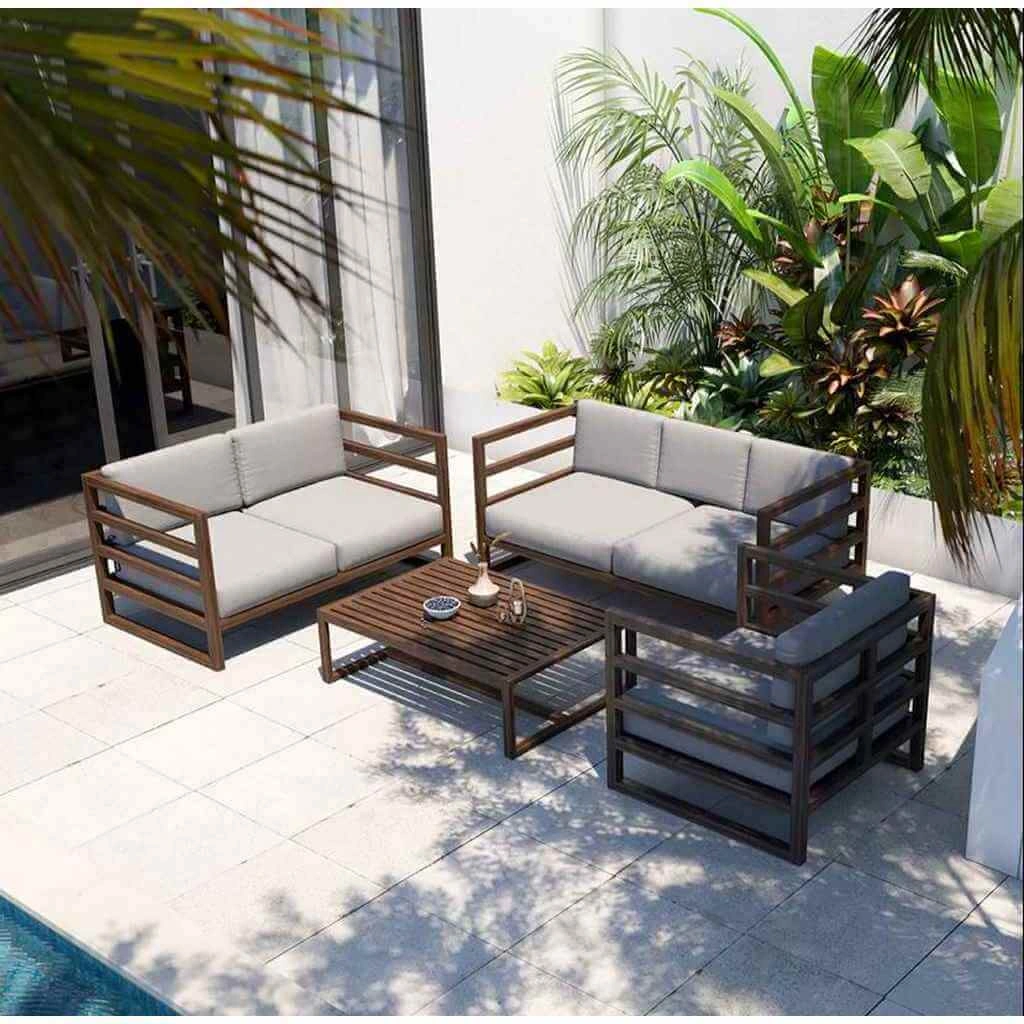 Outdoor Set - Grey & Brown - Image 2