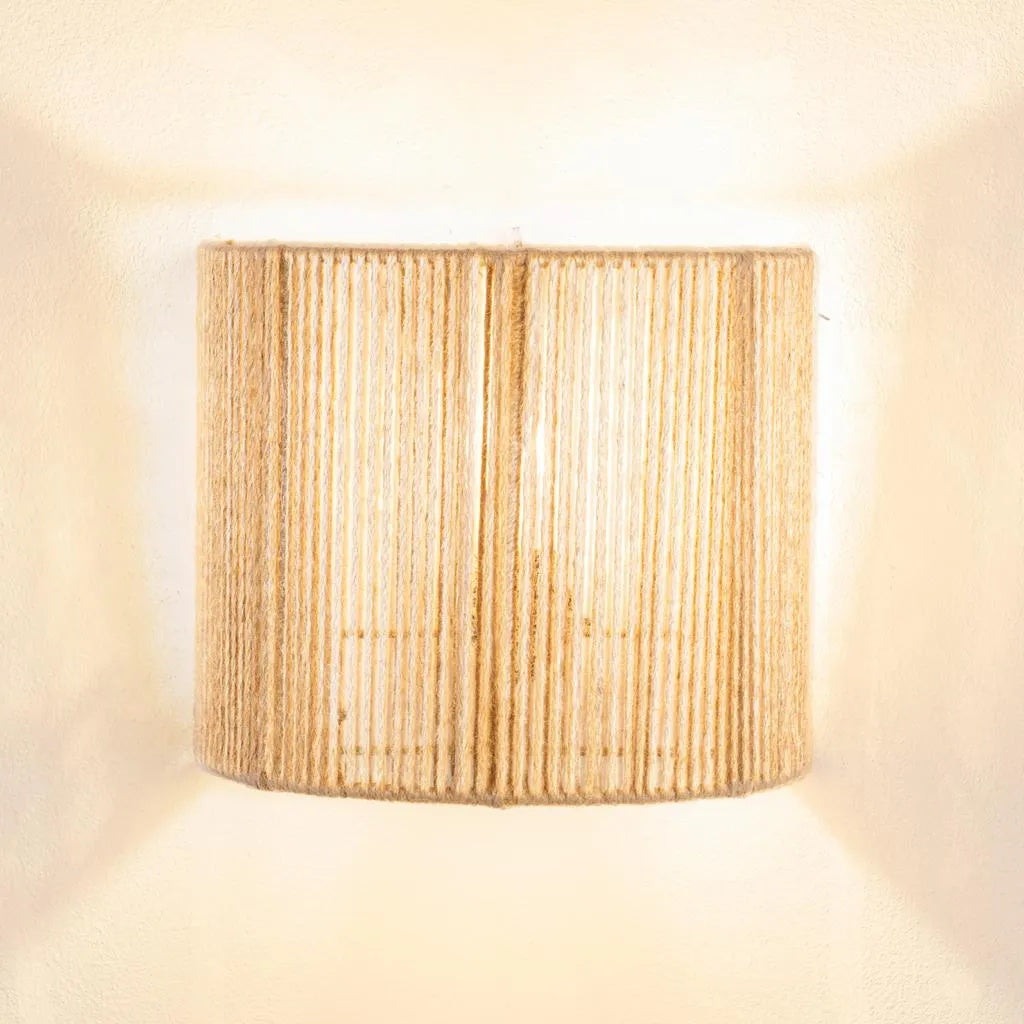 Burlap Boho Wall Lamp -VL-TBS-478448 - Image 3