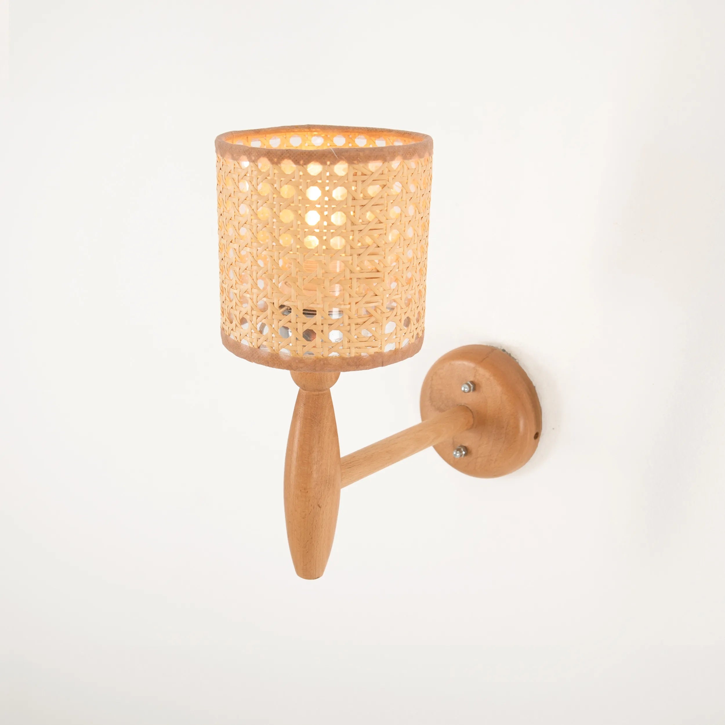 Rattan Boho Wall Lamp -VL-TBS-472442 - Image 4