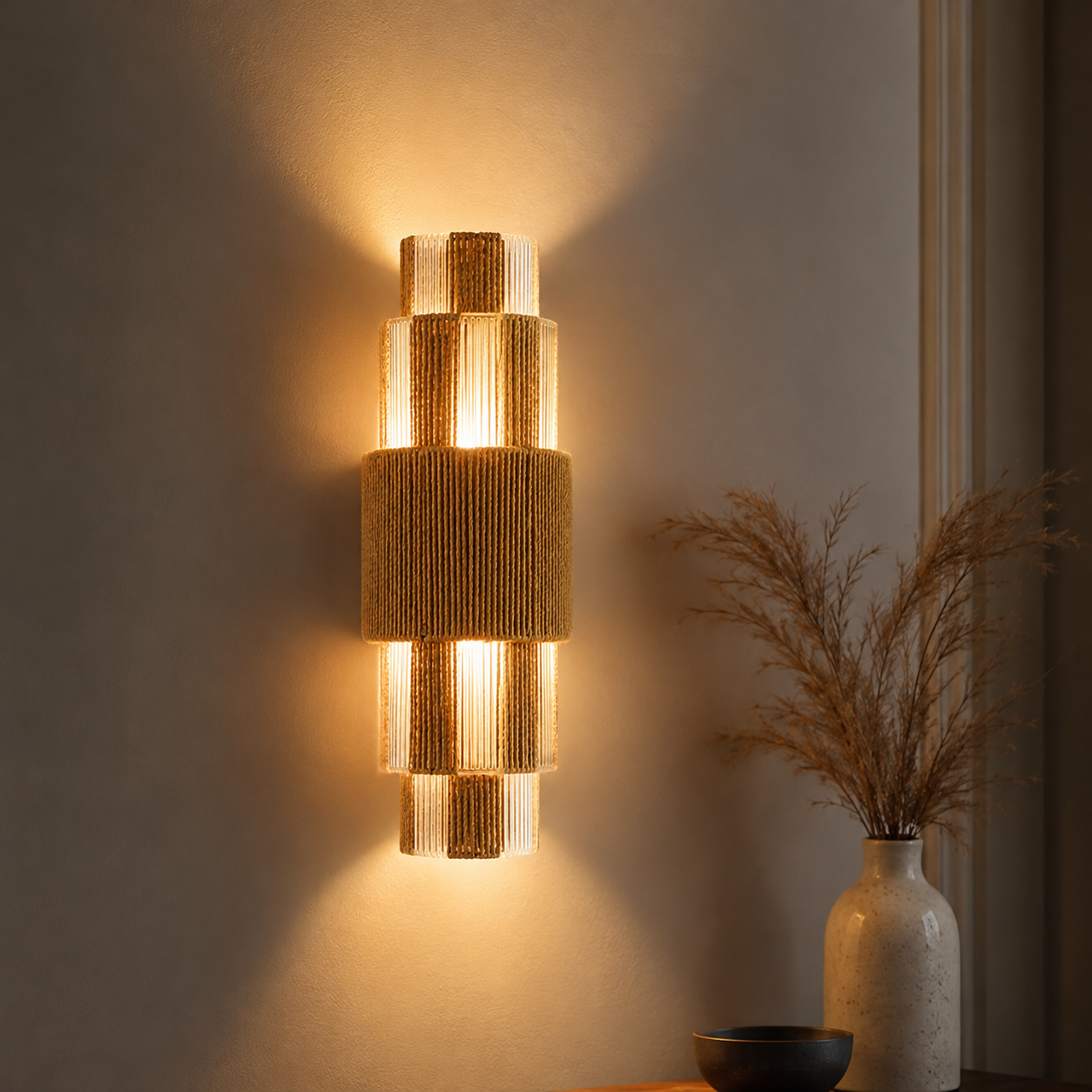 Makrami Boho Wall Lamp -VL-TBS-476446 - Image 2